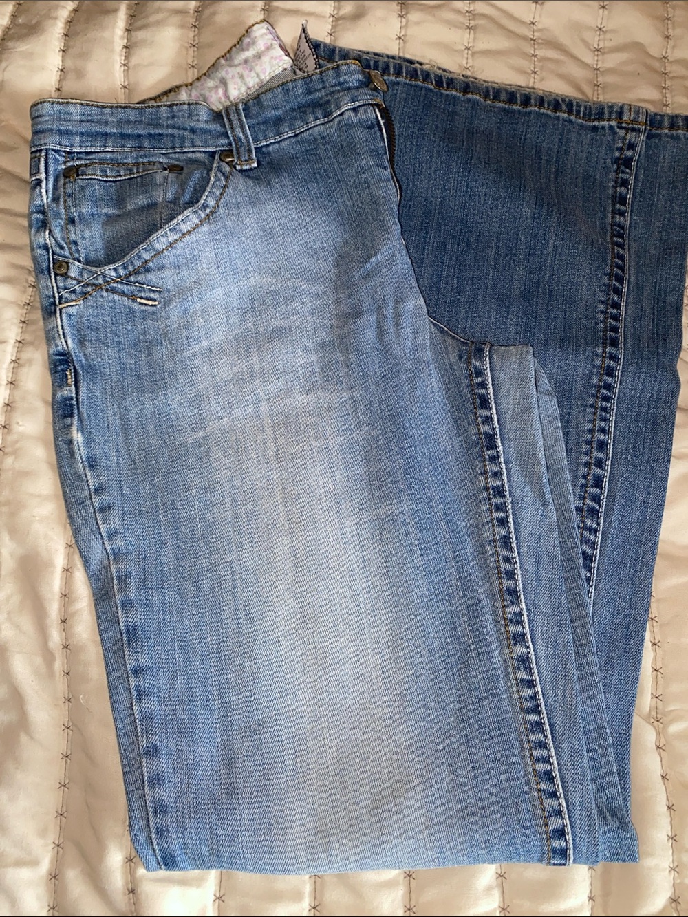 Light Blue Junior’s Jeans - Classic boot cut Leg size 13